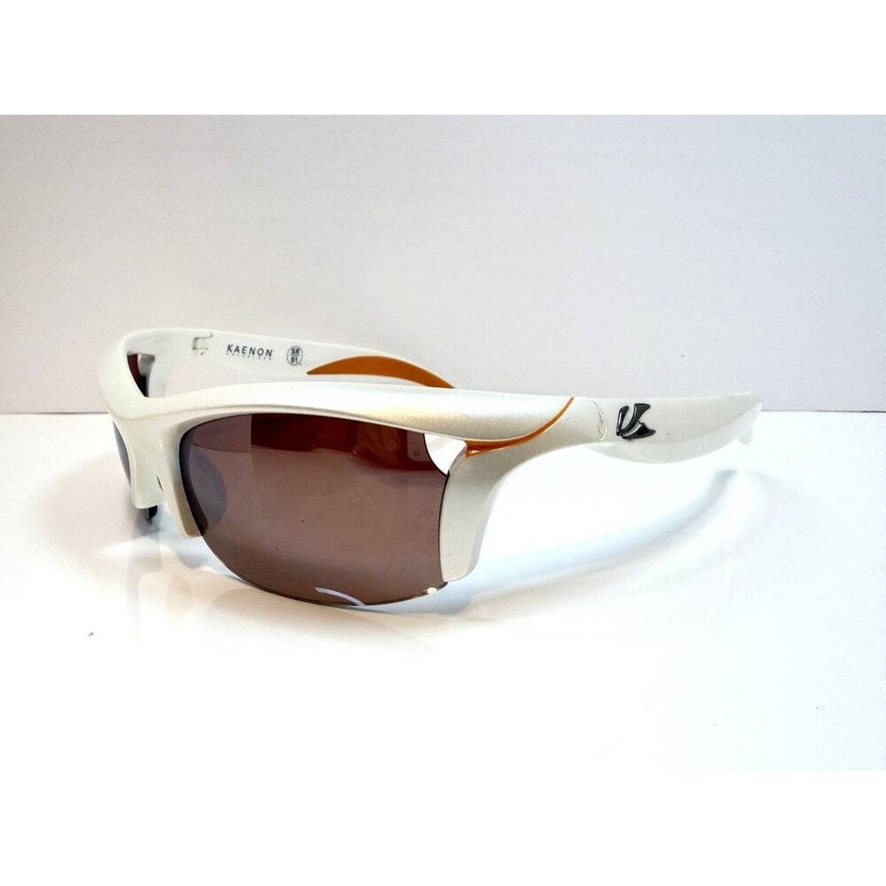 Kaenon Soft Kore SR-91 White Brown Polarized Sport Sunglasses